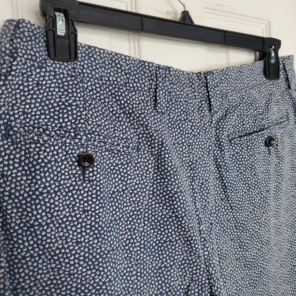 J.Crew Club Shorts Preppy Blue Floral Ditsy Print Cotton Casual Summer 34W